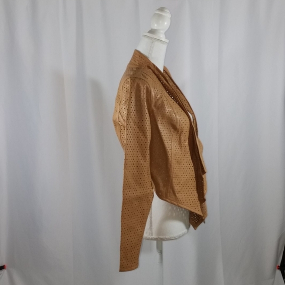 G.I.L.I. Perforated Faux Leather Jacket 6 Nwot - Picture 2 of 8